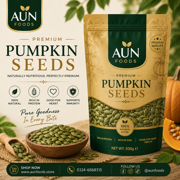 AUN FOODS PREMIUM PUMPKIN SEEDS 250G