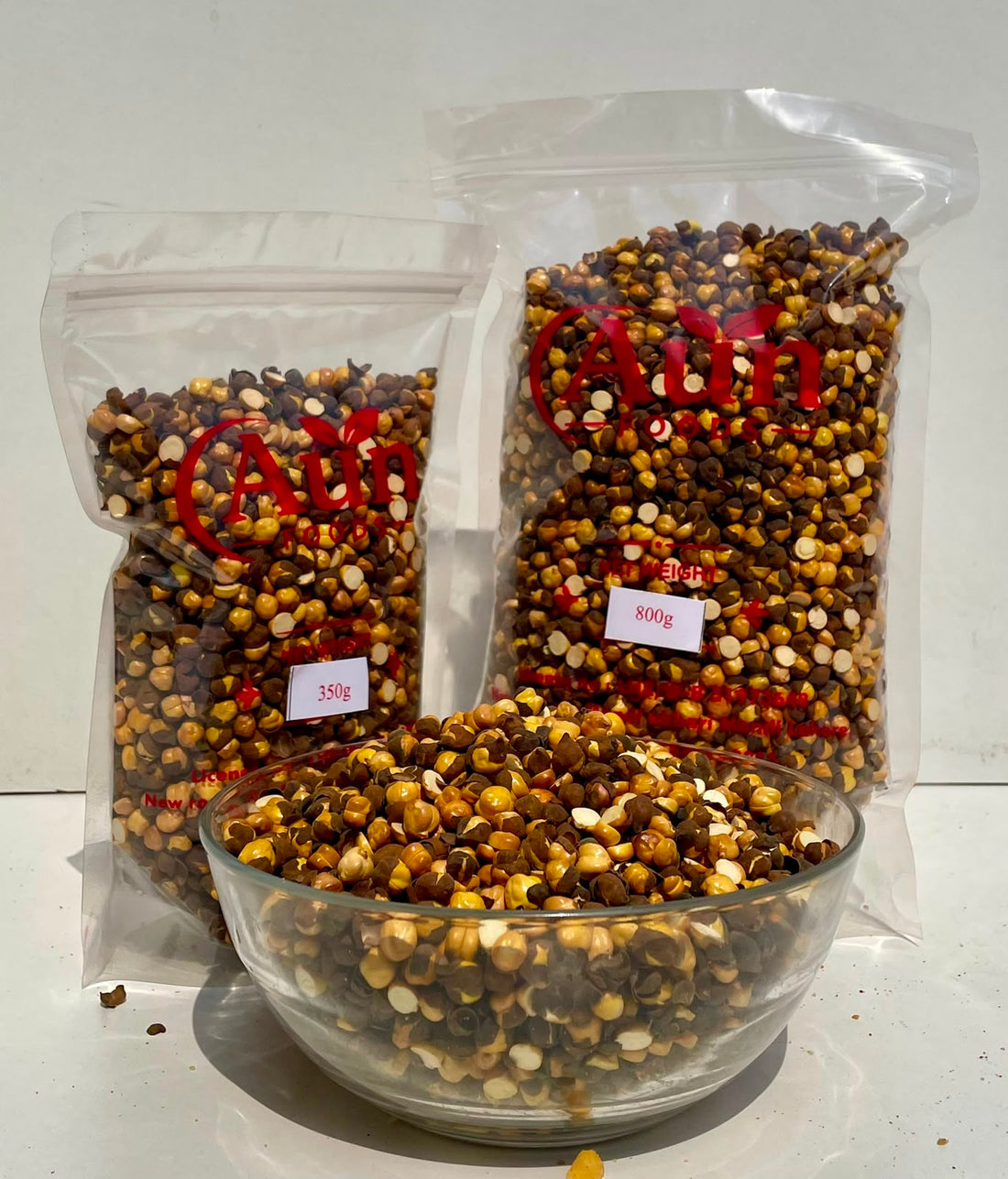 Roasted black chana  AUN FOODS Roasted Chana 350g