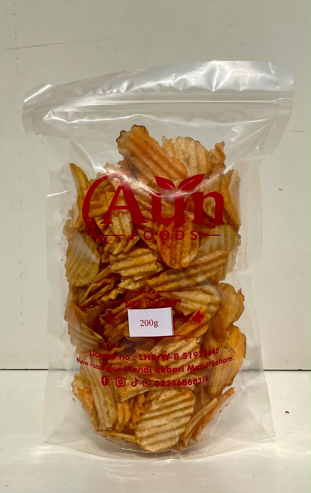 AUN FOODS Wavy Chips 200g