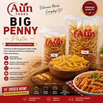 AUN FOODS BIG PENNY PASTA[SLANTY PASTA] 400g