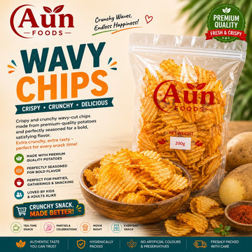 AUN FOODS Wavy Chips 200g